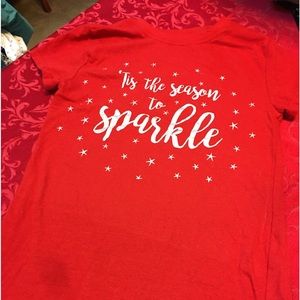 Chemistry Red and White Short Sleeve Tee